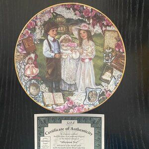 AFTERNOON TEA Collectible Plate by Corinne Layton for Bradford Exchange 1993